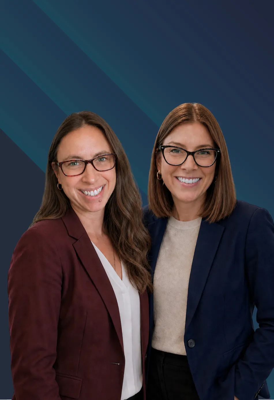 Margot Holmes and Angela Kelley, co-leads of Blue Heron's Interim Executive Director engagements